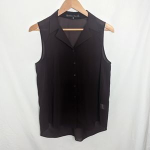 Theyskens Theory Badge Franky sleeveless burgundy